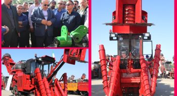 رونمایی از ششمین هاروستر تمام‌ایرانی نیشکر در خوزستان