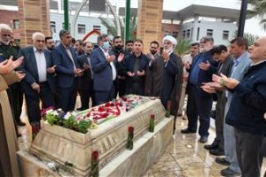 برگزاری نخستین سالگرد خاکسپاری شهید گمنام در نفت و گاز مارون