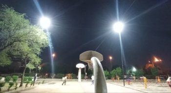 ساماندهی روشنایی زمین بسکتبال پارک شهید سبحانی اهواز