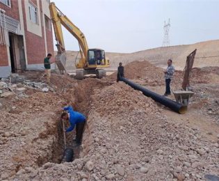 اجرای پروژه شبکه جمع آوری فاضلاب در سایت پروژه مسکن ملی دزفول