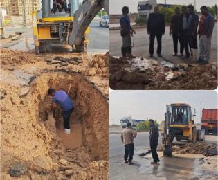 با هدف پایداری شبکه انجام شد؛ تعمیر خط انتقال خیابان دانشگاه آزاد بهبهان